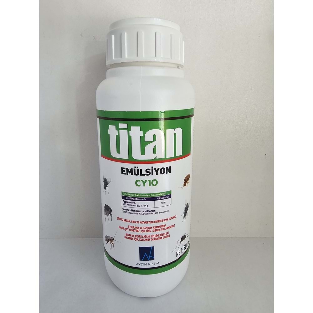 Titan Emülsiyon CY10 Kokulu Haşere Öldürücü | 500 ml