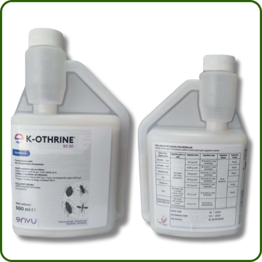 Bayer K-othrine SC 50 Envu Kokusuz Haşere Öldürücü | 500 ml