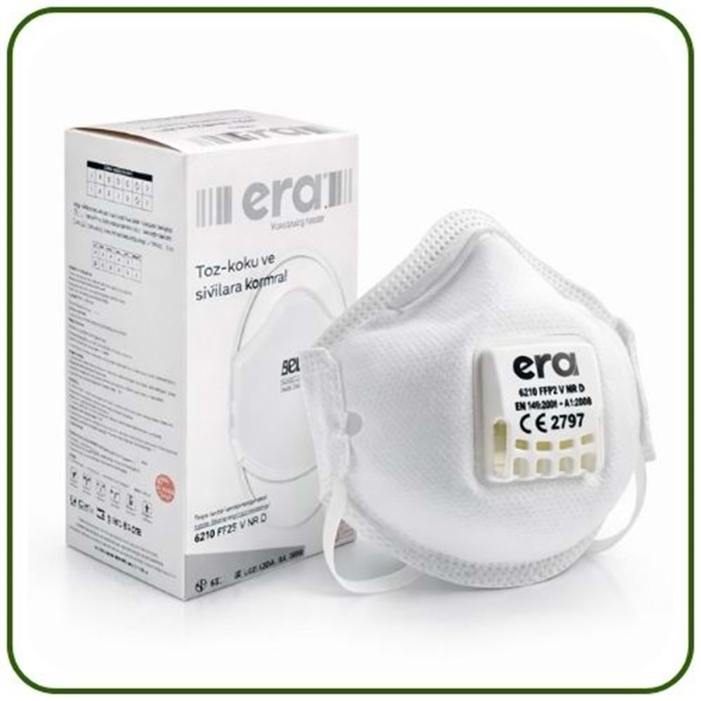 Era Filtreli Valfli Solunum Maskesi | 6210 FFP2 NR D