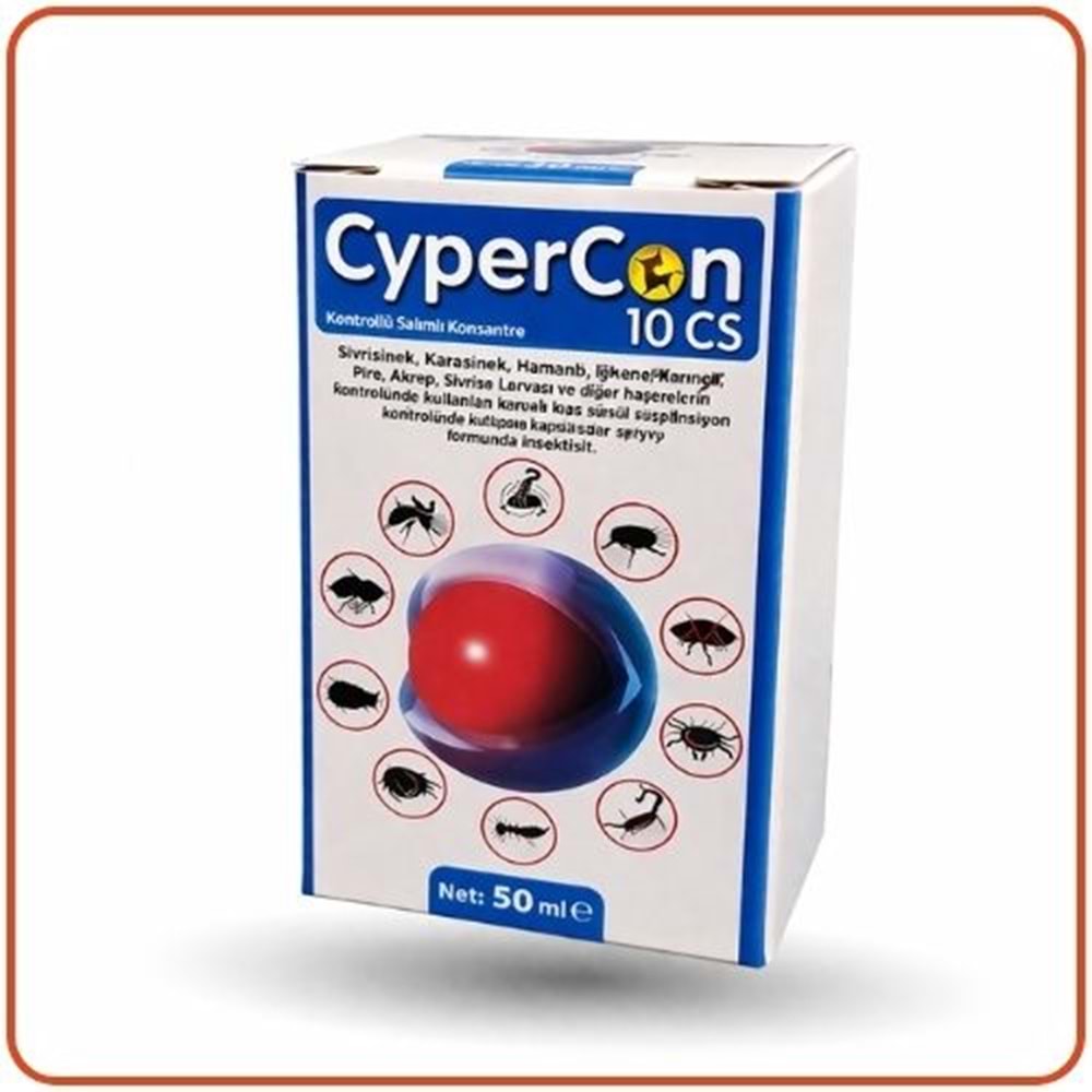 Cypercon 10 CS Kokusuz Haşere Öldürücü | 50 ml