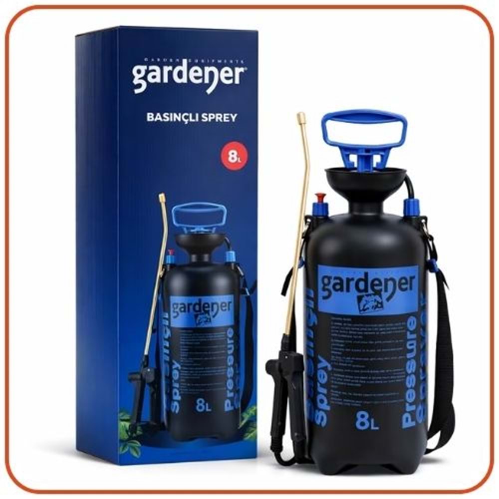 Gardener İlaçlama Pompası | 8 Litre