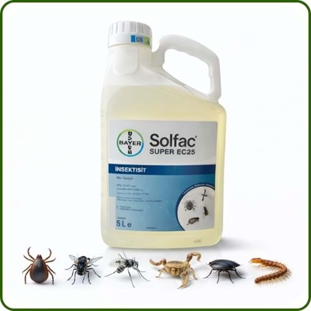 Bayer-Envu Solfac Süper EC 25 Kokulu Haşere Öldürücü | 5 Litre