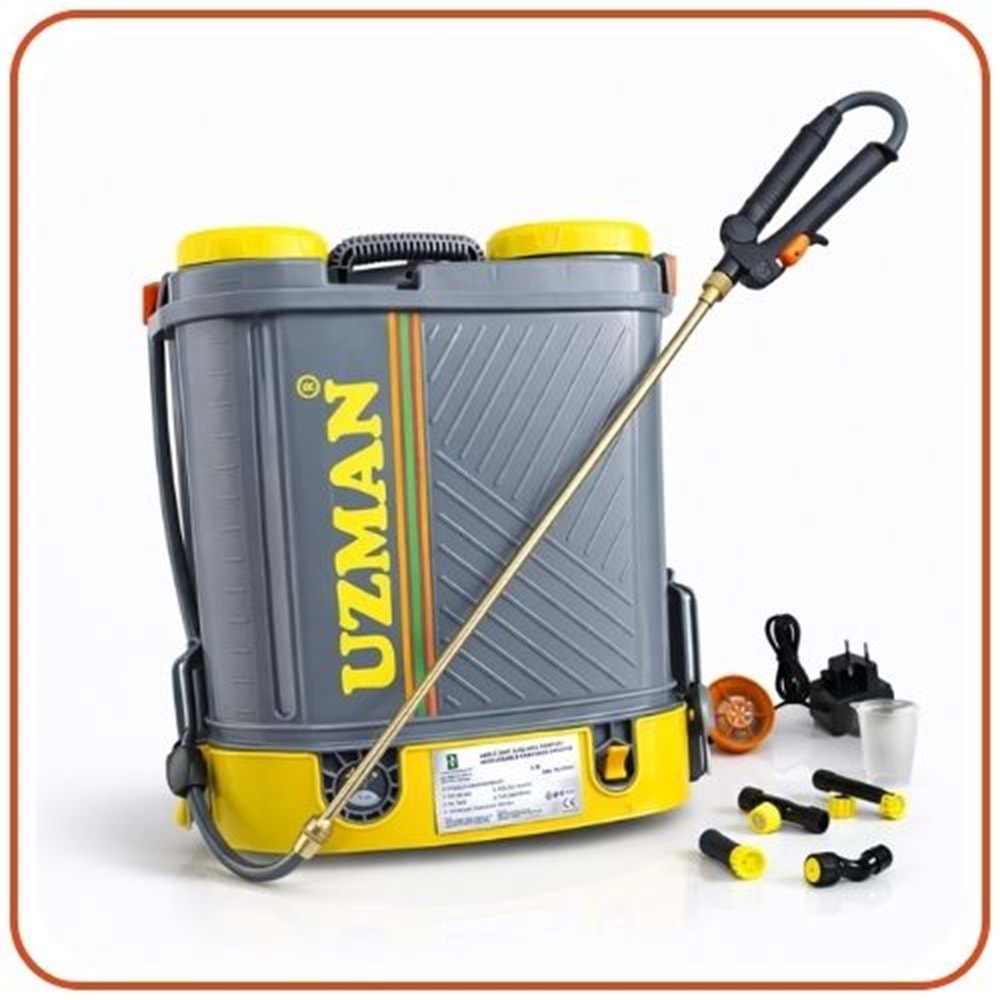 Uzman Akülü-Şarjlı Sırt İlaçlama Pompası | 16 Litre