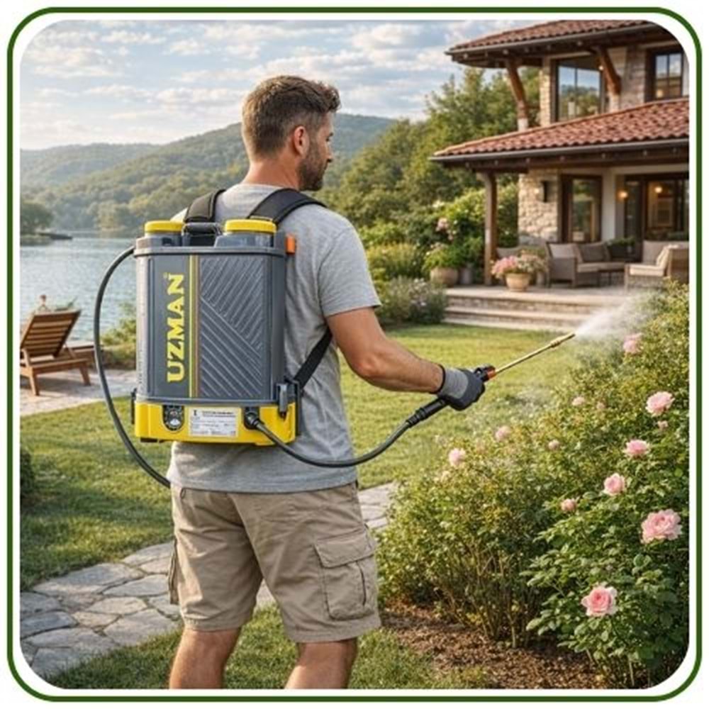 Uzman Akülü-Şarjlı Sırt İlaçlama Pompası | 16 Litre