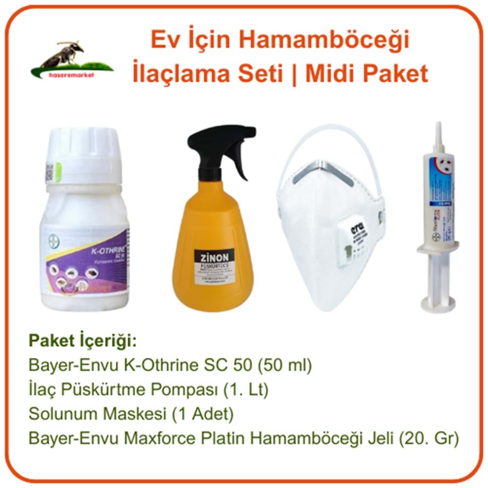Ev İçin Hamamböceği İlaçlama Seti | Midi