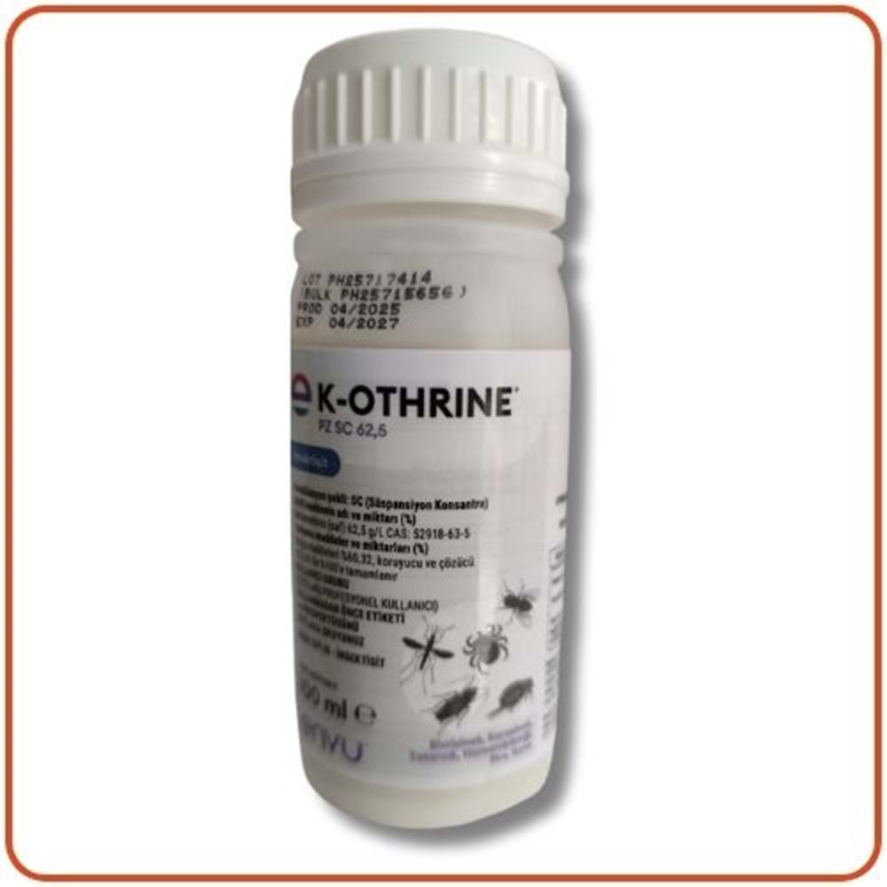 K-Othrine PZ SC 62,5 Haşere Öldürücü |100 ml