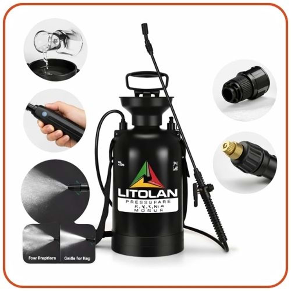 Litolan MS-5 Foamer İlaçlama ve Köpük Püskürtme Pompası | 5 Litre