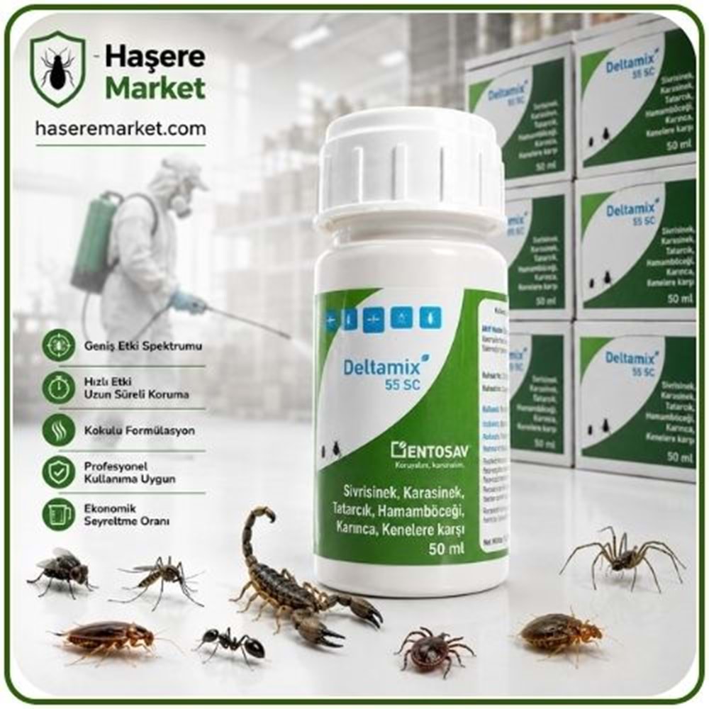 Deltamix 55 Sc Kokusuz Haşere Öldürücü | 50 ml