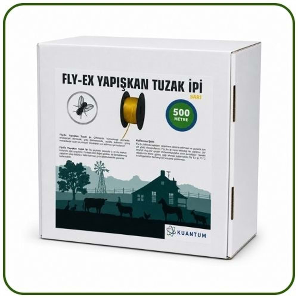 Fly-ex Yapışkan Karasinek İpi | 500 Metre