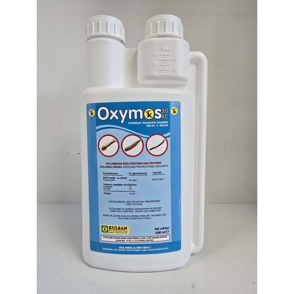 Oxymos 20 EC Larvasit Haşere | Karasinek | Sivrisinek | 1 Litre