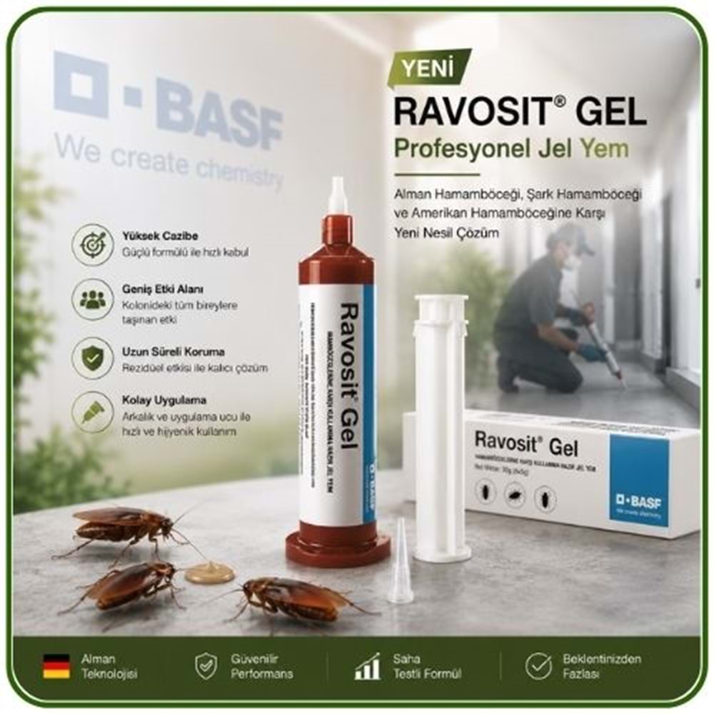 Ravosit Gel | Hamamböceği Kaloriferböceği Jel Yem | 30 Gram