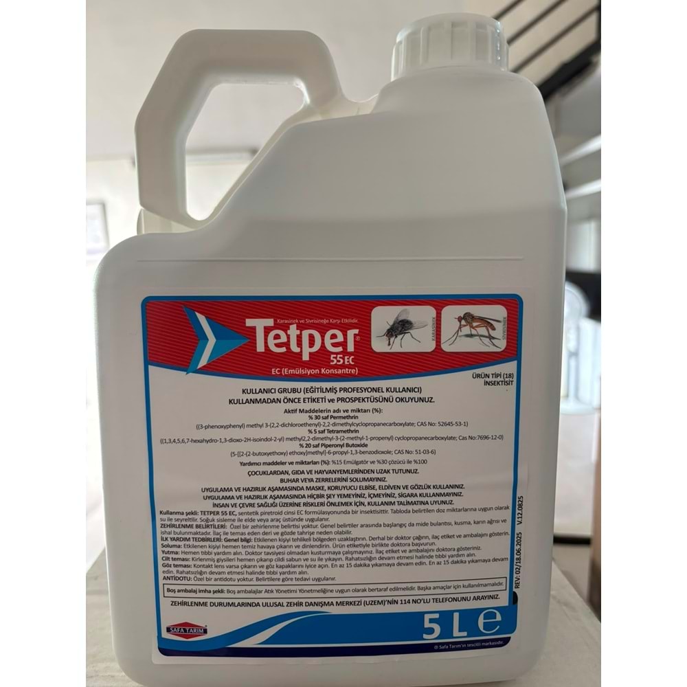 Tetper 55 EC Kokulu Haşere Öldürücü | 5 Litre