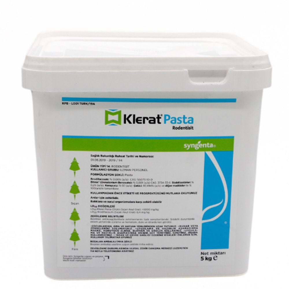 Klerat Pasta Fare Zehiri | 5 Kg