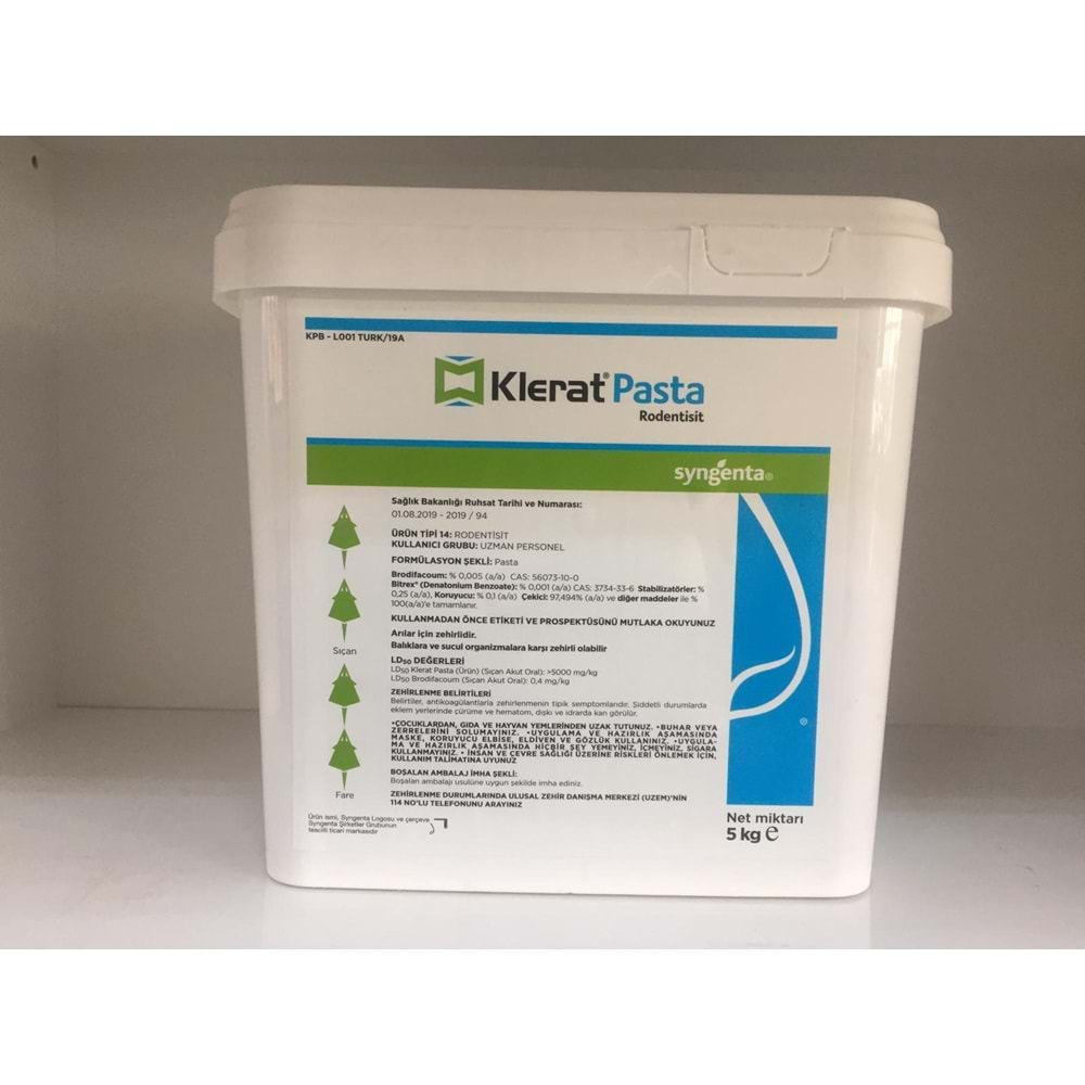 Klerat Pasta Fare Zehiri | 5 Kg