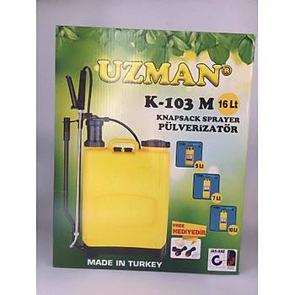 Uzman Manuel Sırt İlaçlama Pompası | 16 Litre