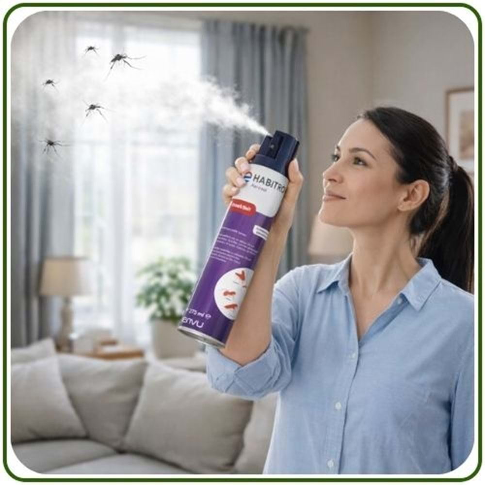 Bayer Envu Habitro Sivrisinek ve Karasinek Aerosol | 275 ml