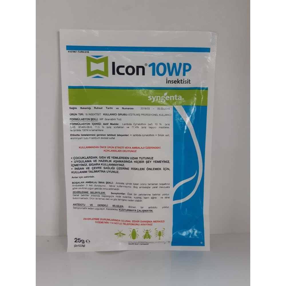 Icon 10 WP Toz Haşere Öldürücü | 25 Gram