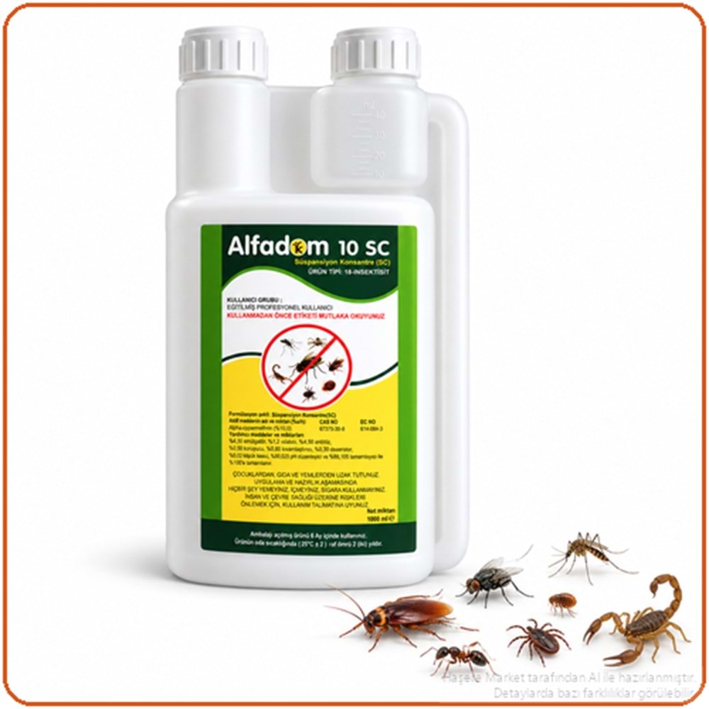 Alfadom 10 SC Kokusuz Haşere İlacı | 1 Litre