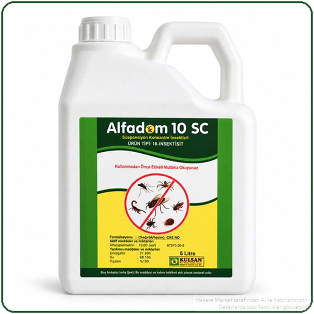 Alfadom 10 SC Kokusuz Haşere İlacı | 5 Litre