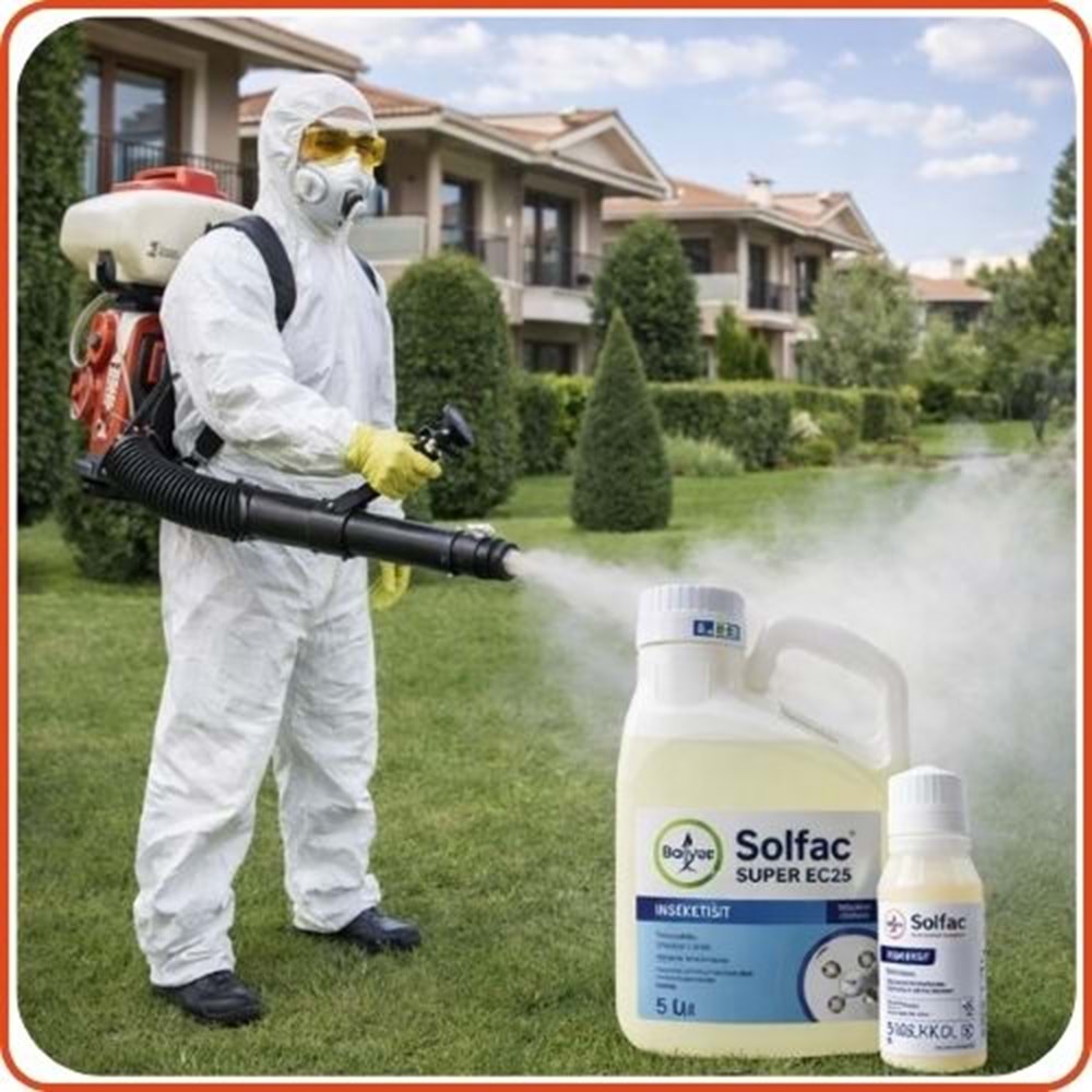 Bayer-Envu Solfac Süper EC 25 Kokulu Haşere İlacı | 5 Litre