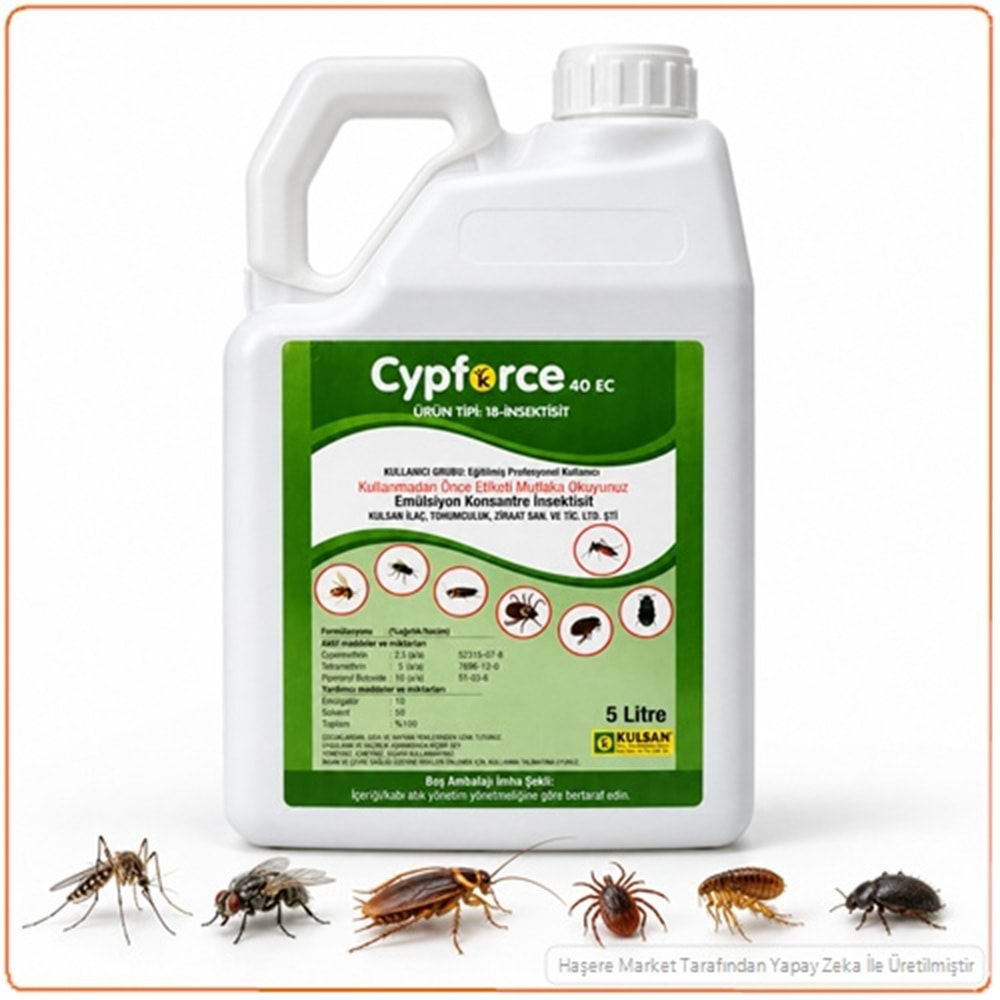 Cypforce 40 EC Kokulu Haşere Öldürücü | 5 litre