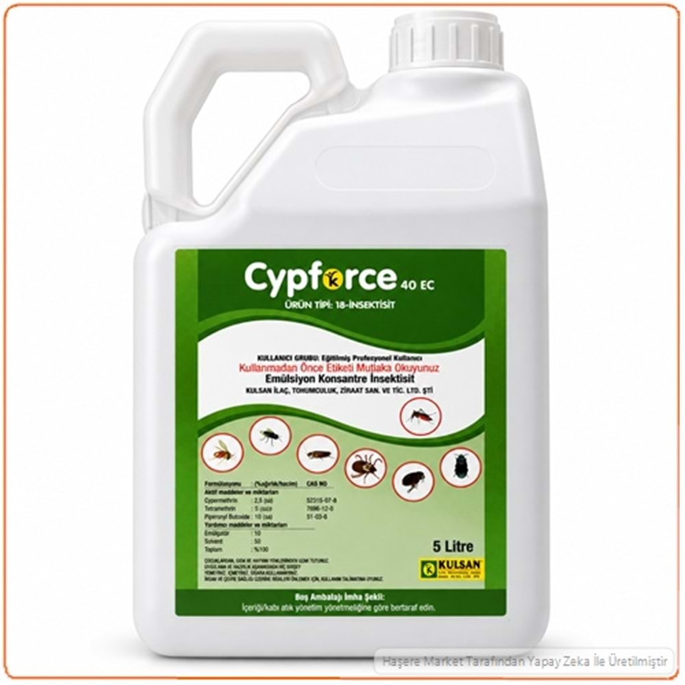 Cypforce 40 EC Kokulu Haşere Öldürücü | 5 litre