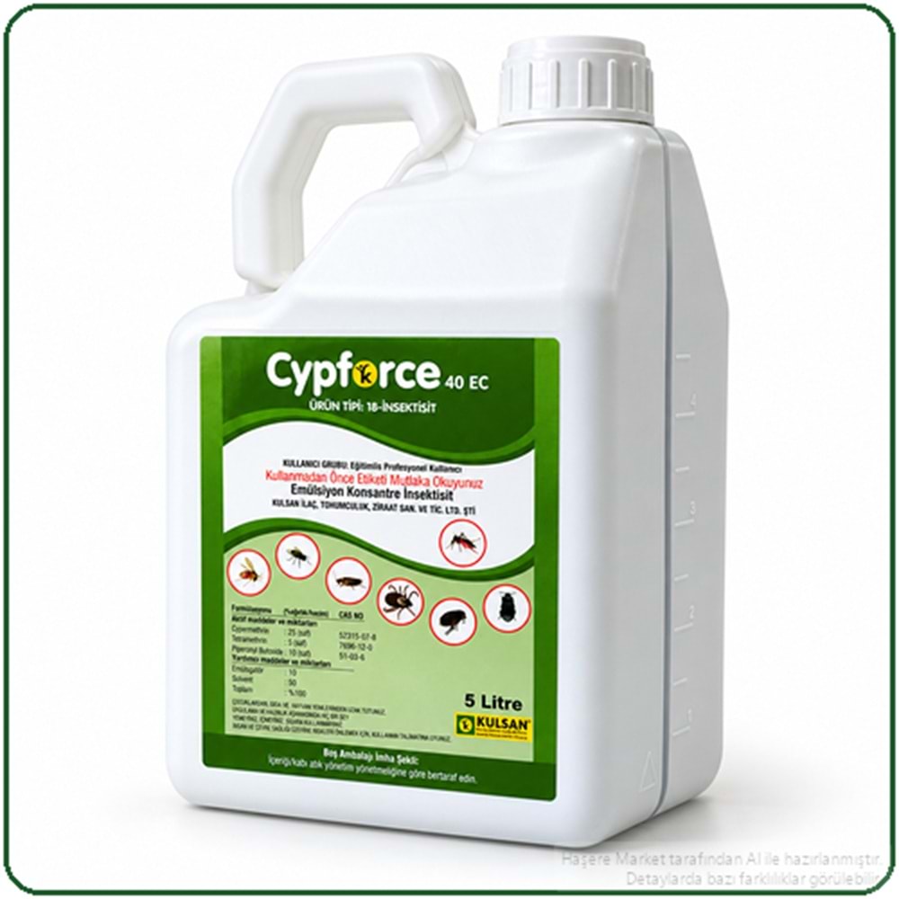 Cypforce 40 EC Kokulu Haşere İlacı | 5 Litre