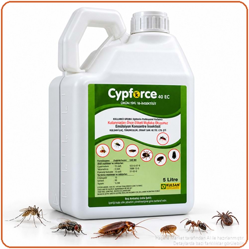 Cypforce 40 EC Kokulu Haşere İlacı | 5 Litre