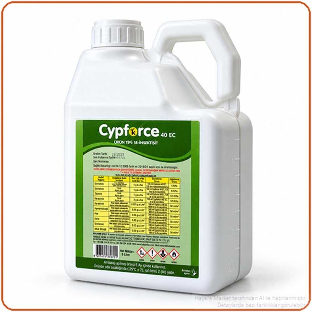 Cypforce 40 EC Kokulu Haşere İlacı | 5 Litre