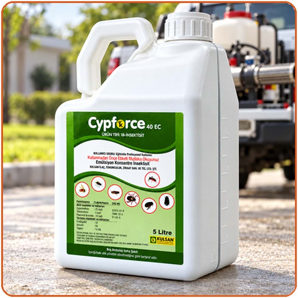 Cypforce 40 EC Kokulu Haşere İlacı | 5 Litre