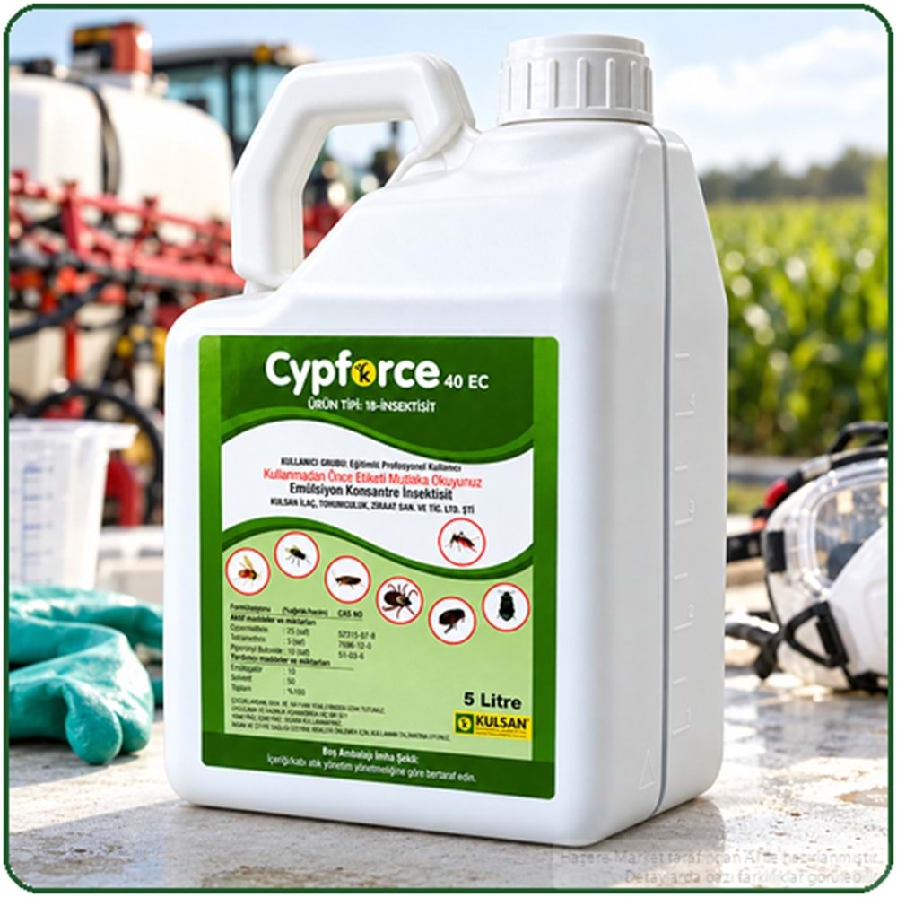 Cypforce 40 EC Kokulu Haşere İlacı | 5 Litre