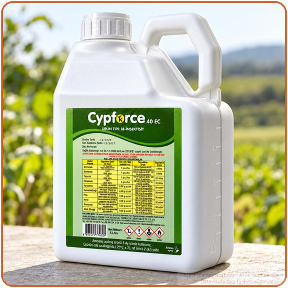 Cypforce 40 EC Kokulu Haşere İlacı | 5 Litre