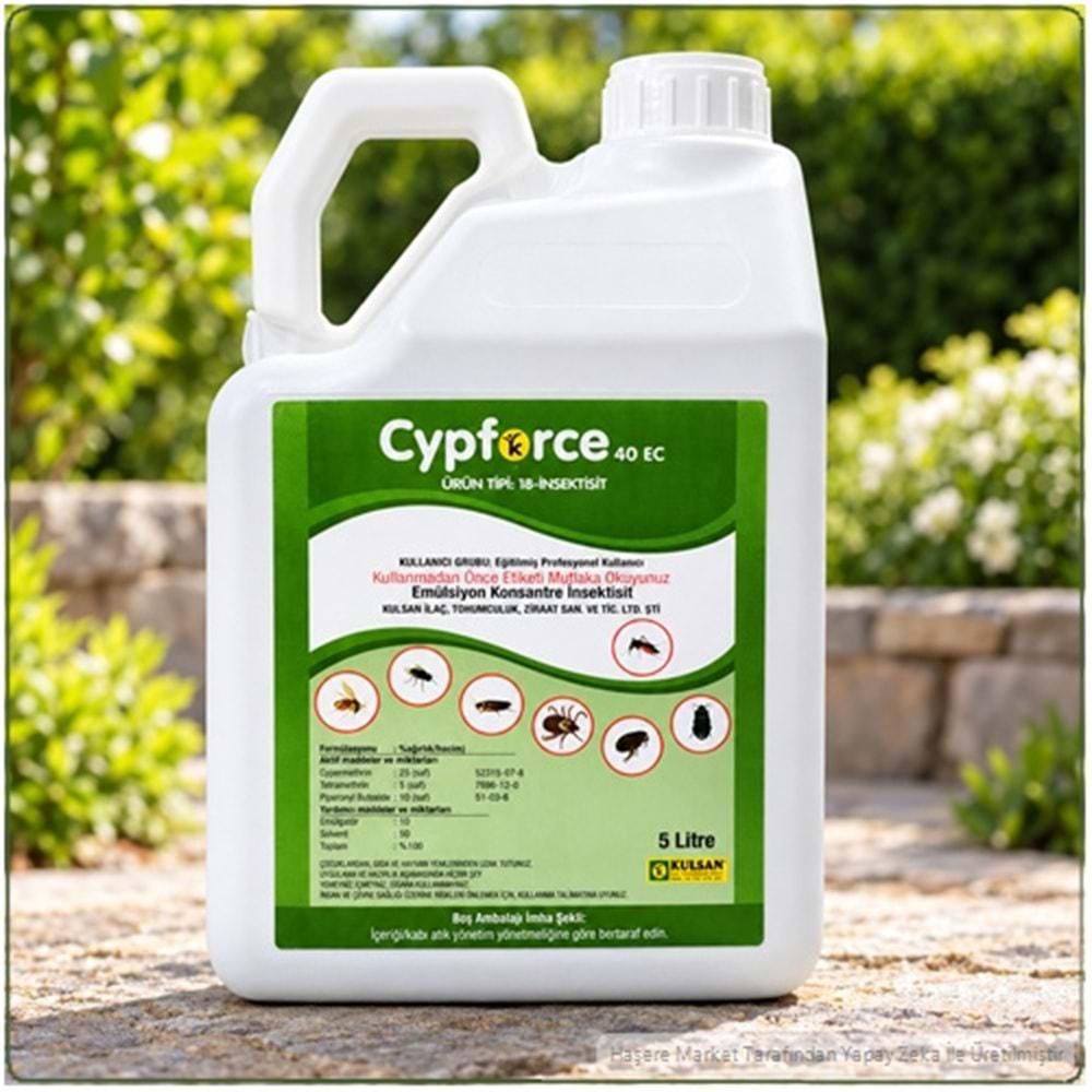 Cypforce 40 EC Kokulu Haşere Öldürücü | 5 litre