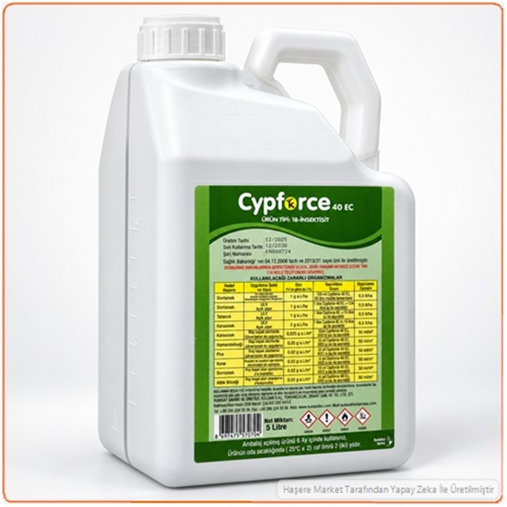 Cypforce 40 EC Kokulu Haşere Öldürücü | 5 litre