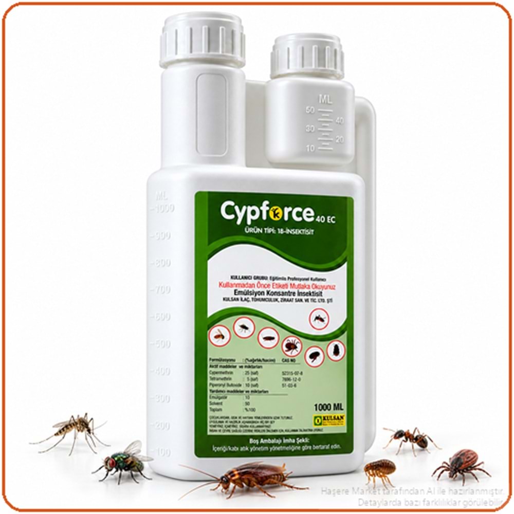 Cypforce 40 EC Kokulu Haşere İlacı | 1 Litre