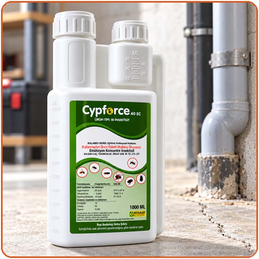 Cypforce 40 EC Kokulu Haşere İlacı | 1 Litre