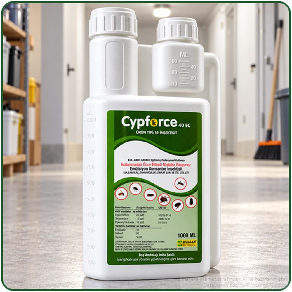 Cypforce 40 EC Kokulu Haşere İlacı | 1 Litre
