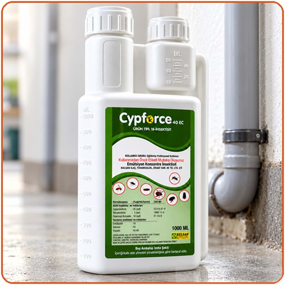 Cypforce 40 EC Kokulu Haşere İlacı | 1 Litre