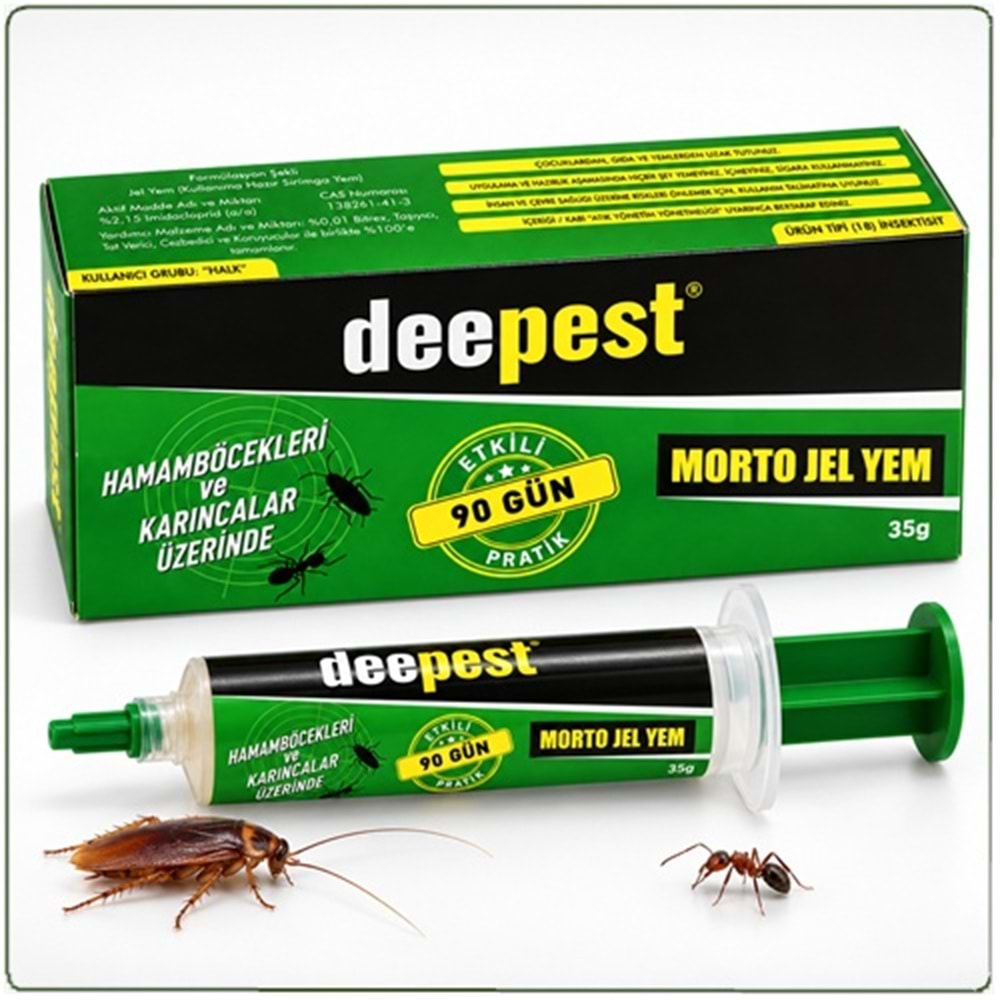 Deepest Morto Hamamböceği ve Karınca Jel Yem | 35 gram