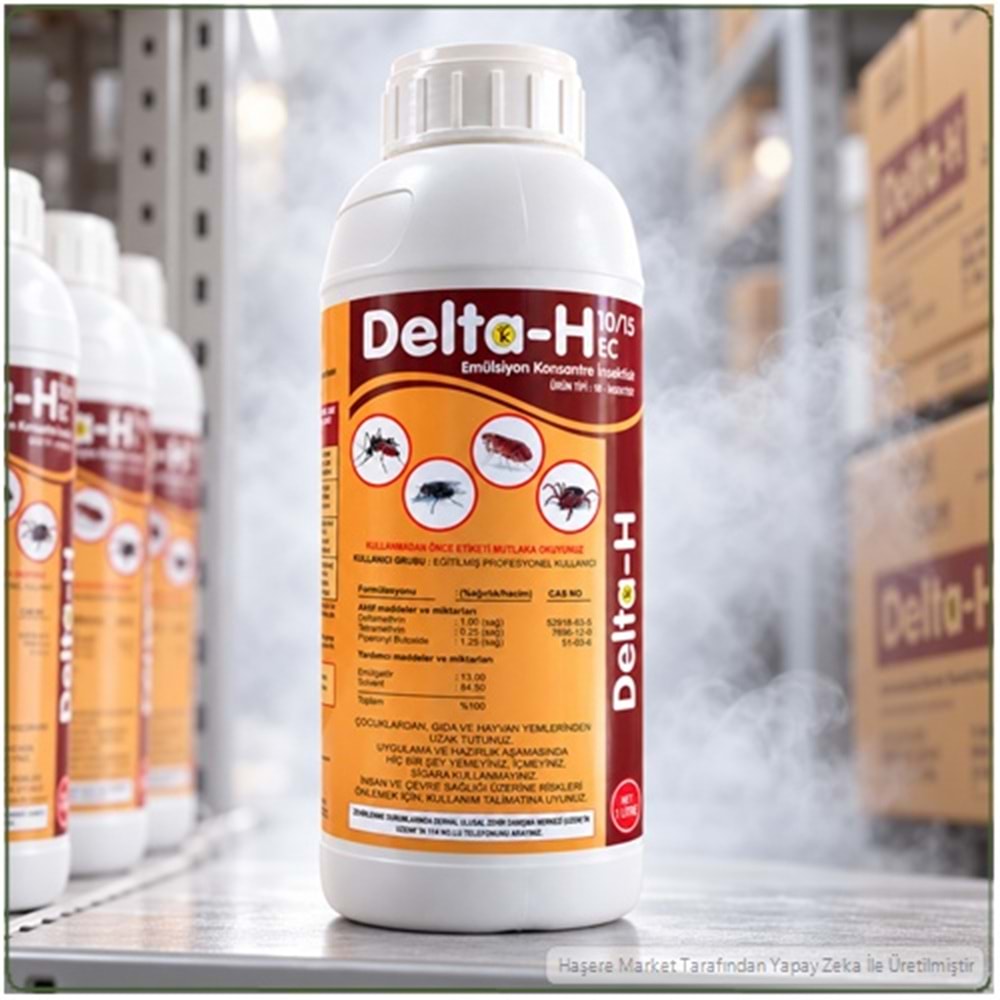 Delta-H 10/15 EC Kokulu Haşere İlacı | 1 Litre