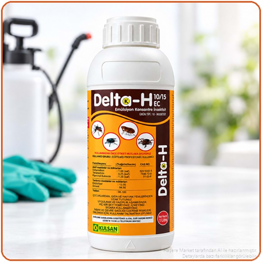 Delta-H 10/15 EC Kokulu Haşere İlacı | 1 Litre