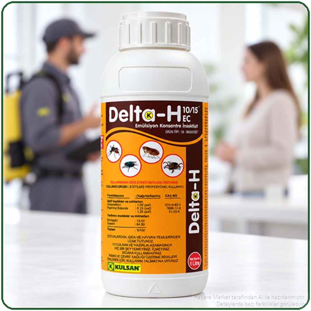 Delta-H 10/15 EC Kokulu Haşere İlacı | 1 Litre