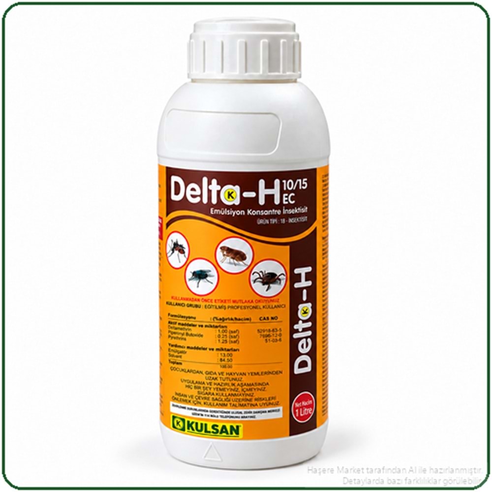 Delta-H 10/15 EC Kokulu Haşere İlacı | 1 Litre