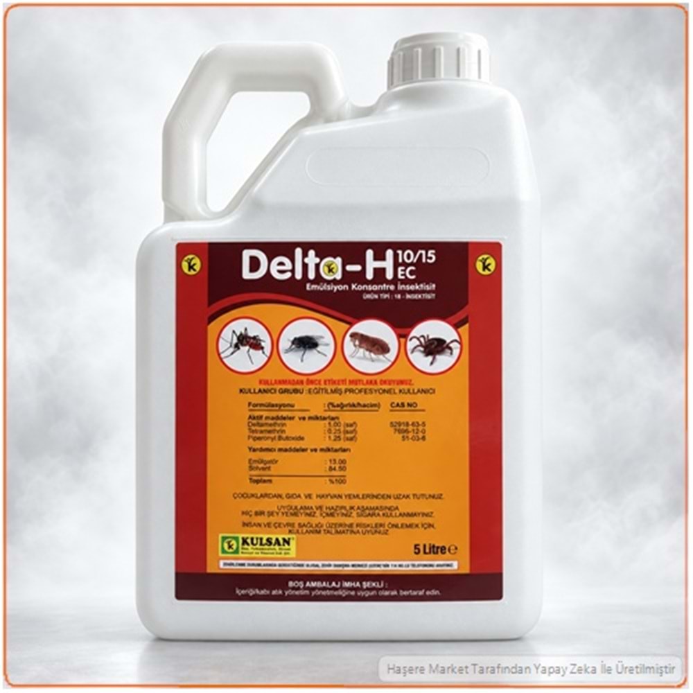 Delta-H 10/15 EC Kokulu Haşere İlacı | 5 Litre