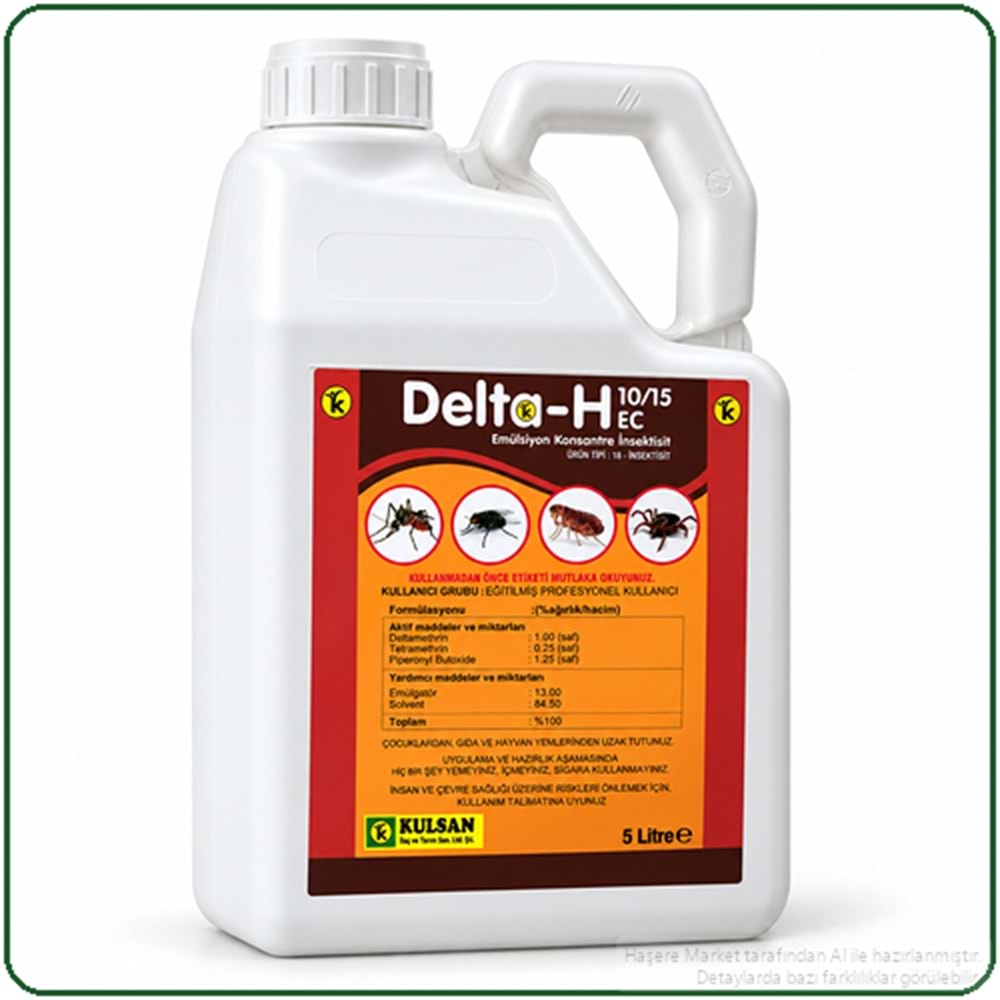 Delta-H 10/15 EC Kokulu Haşere İlacı | 5 Litre