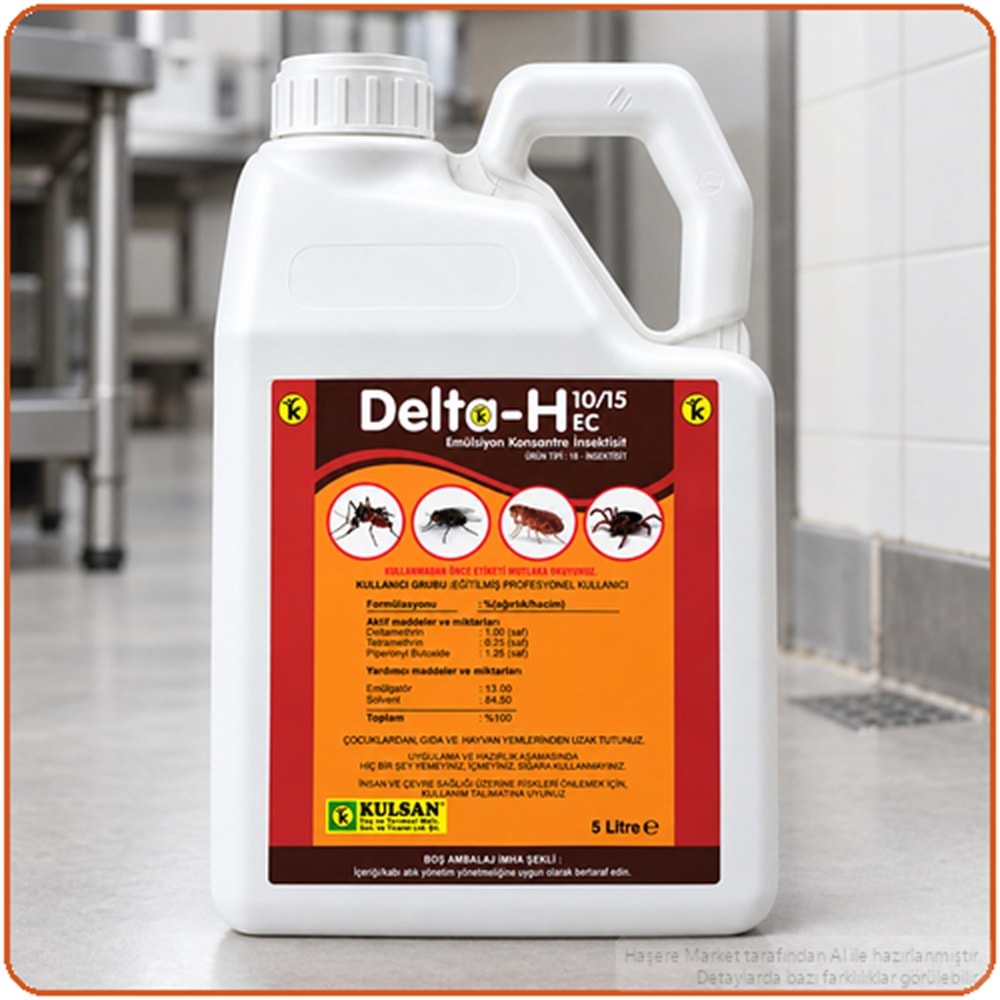 Delta-H 10/15 EC Kokulu Haşere İlacı | 5 Litre