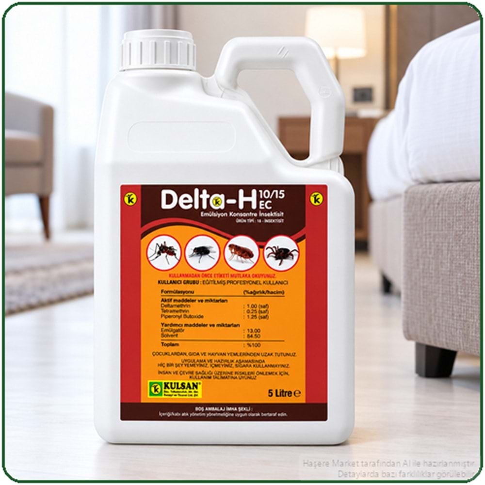 Delta-H 10/15 EC Kokulu Haşere İlacı | 5 Litre