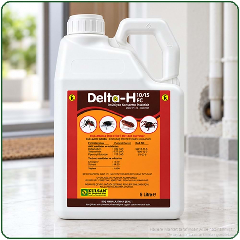 Delta-H 10/15 EC Kokulu Haşere İlacı | 5 Litre