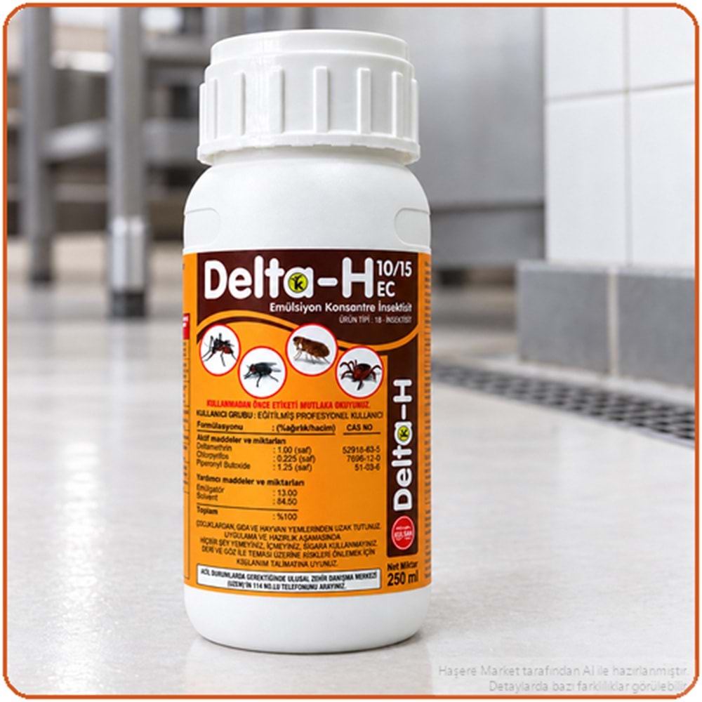 Delta-H 10/15 EC Kokulu Haşere İlacı | 250 Ml