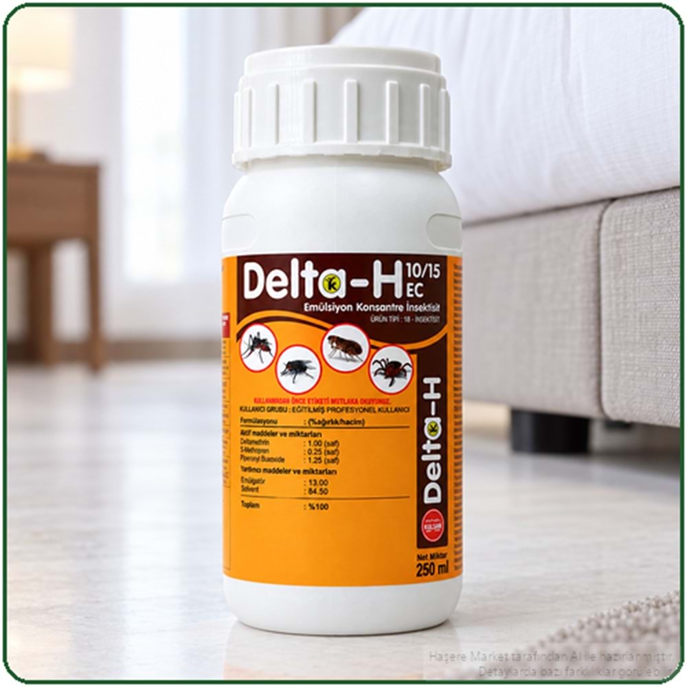 Delta-H 10/15 EC Kokulu Haşere İlacı | 250 Ml
